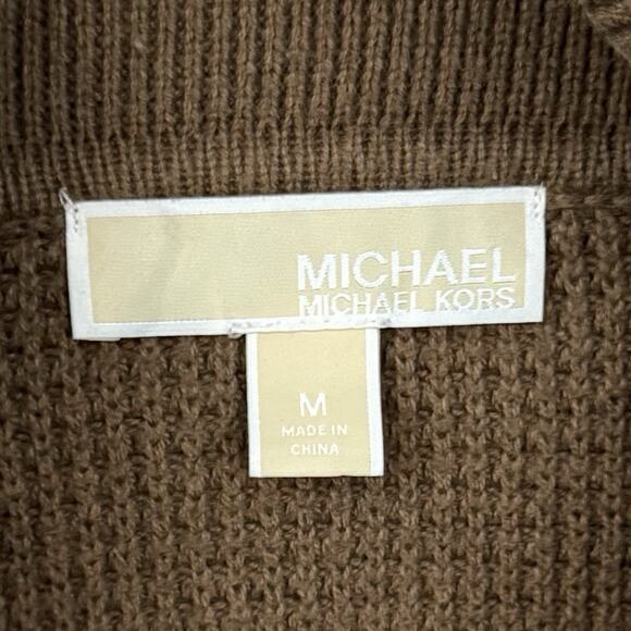 Michael Kors Sweater Womens Medium Cowl Neck Layering Slouchy Minimalist Grandpa - Picture 7 of 8
